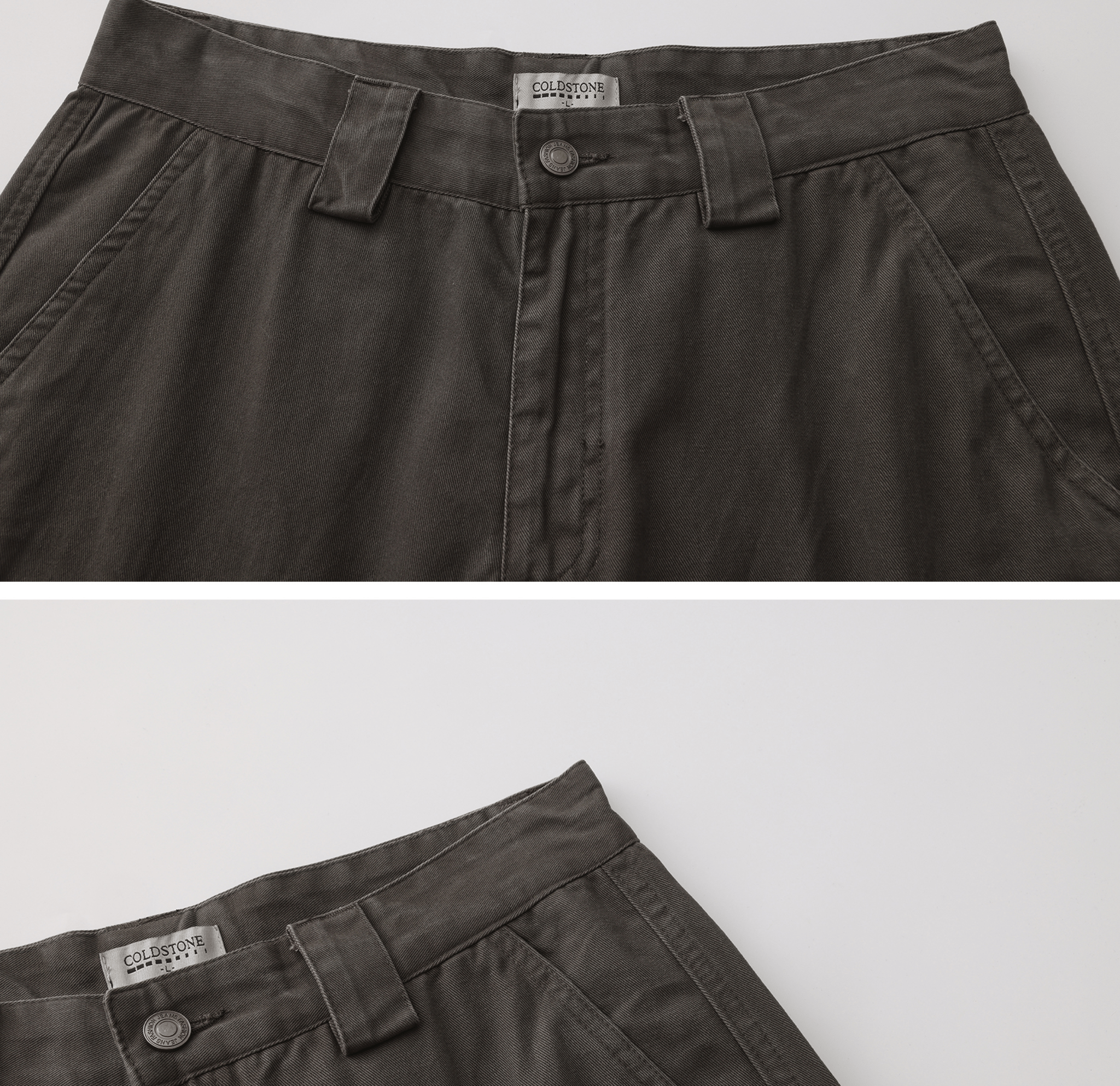 Washed Charcoal Multi - Pocket Utility Cargo Pants - COPPING THREADS - Coldstone