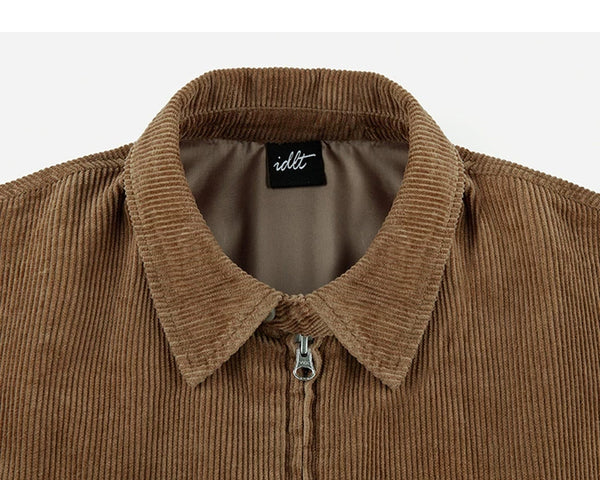 Washed Corduroy Harrington Jacket - COPPING THREADS - IDLT