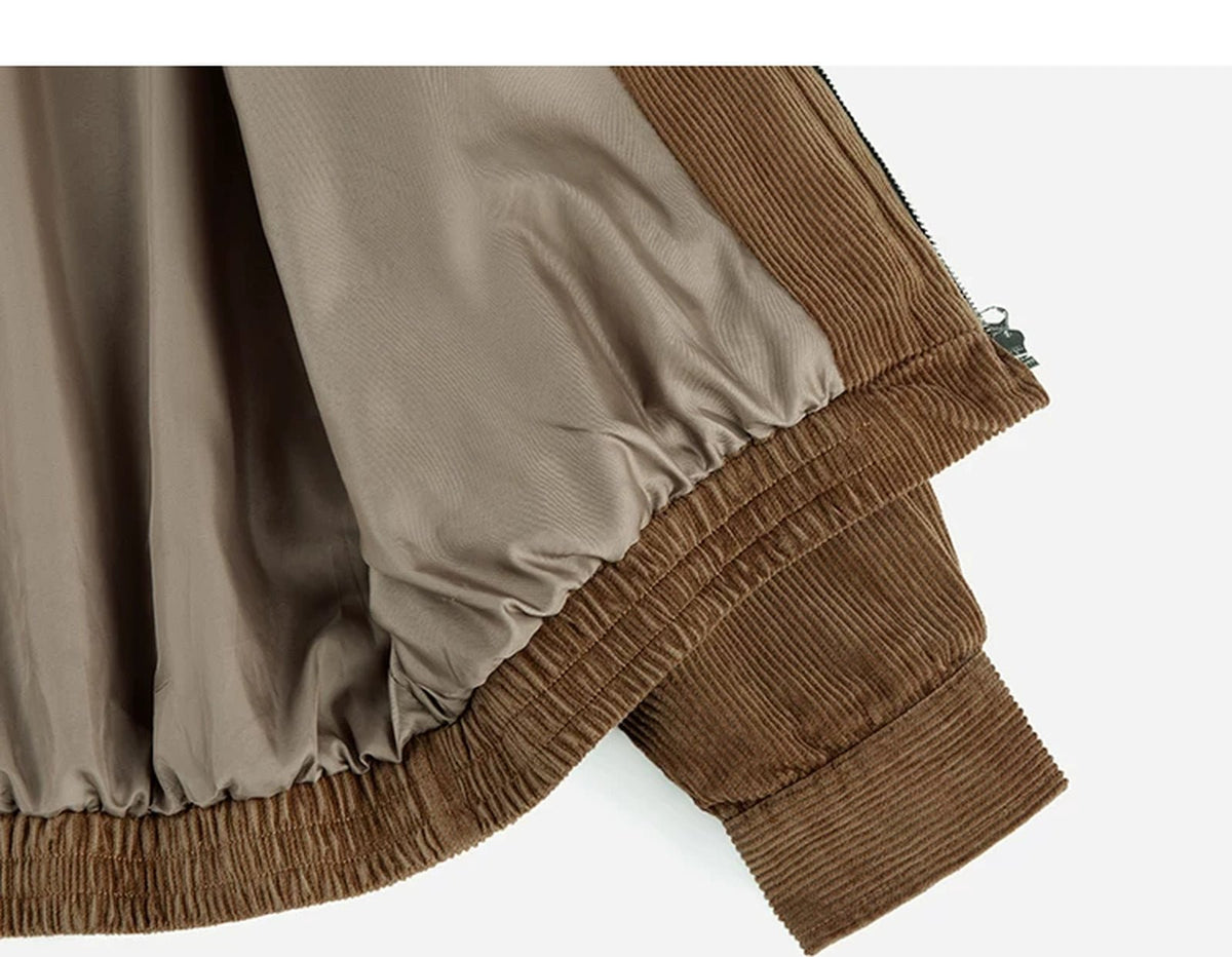 Washed Corduroy Harrington Jacket - COPPING THREADS - IDLT