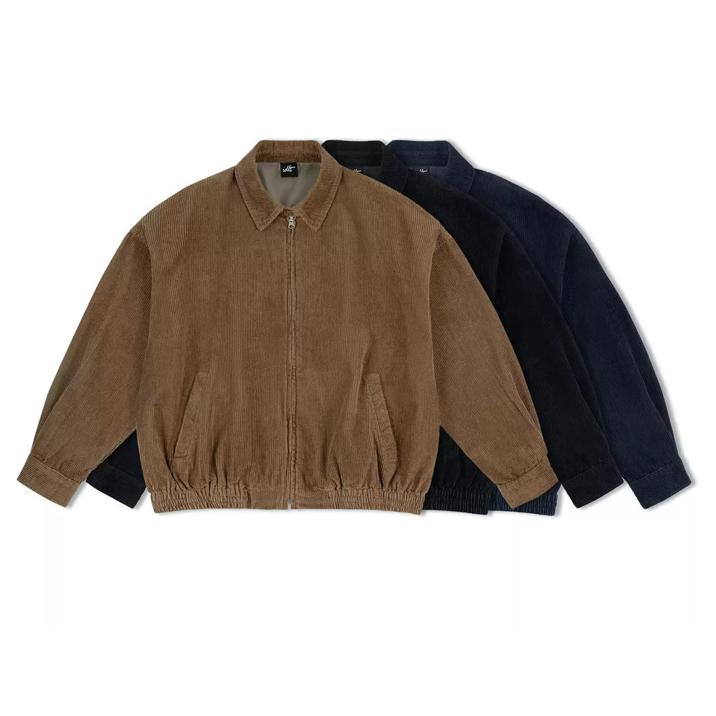 Washed Corduroy Harrington Jacket - COPPING THREADS - IDLT