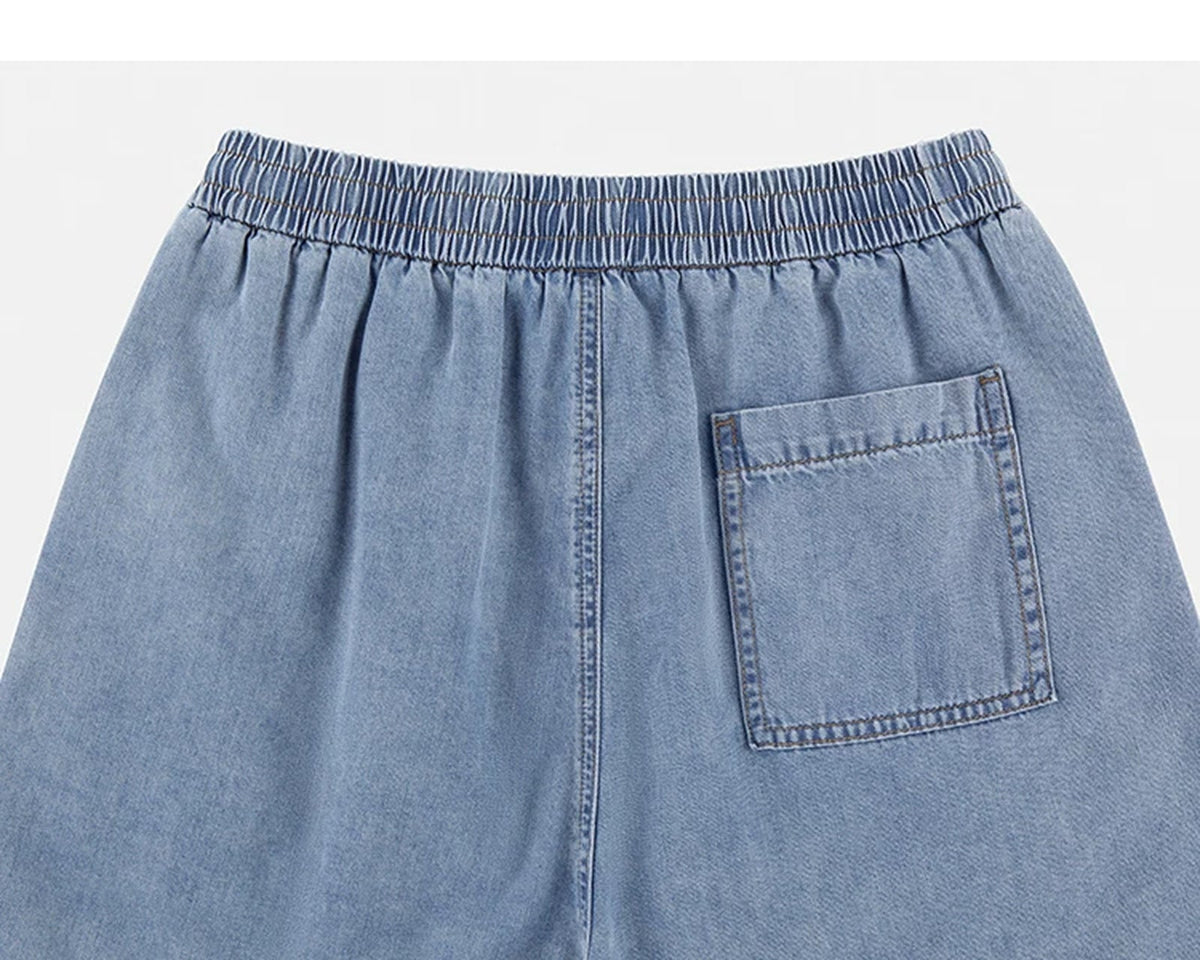 Washed Denim Beach Shorts - COPPING THREADS - IDLT