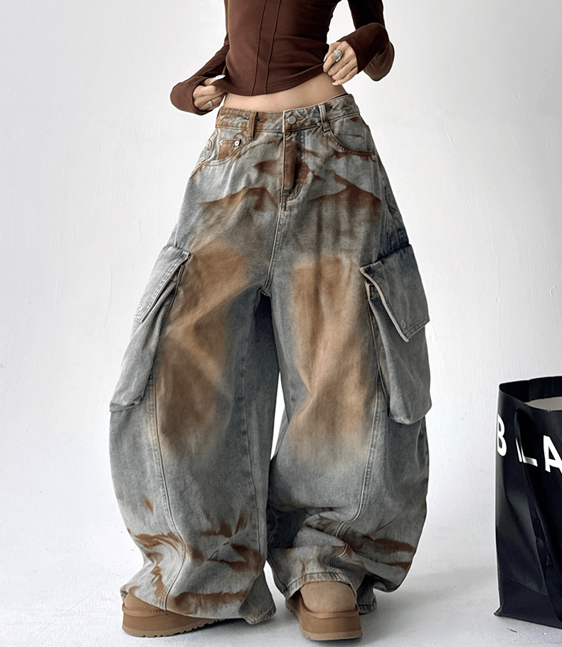 Washed Fleece - Lined Baggy Jeans - COPPING THREADS - CT Select