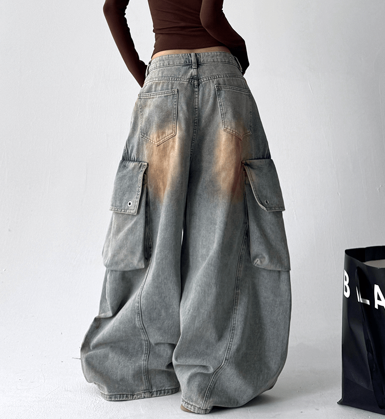 Washed Fleece - Lined Baggy Jeans - COPPING THREADS - CT Select