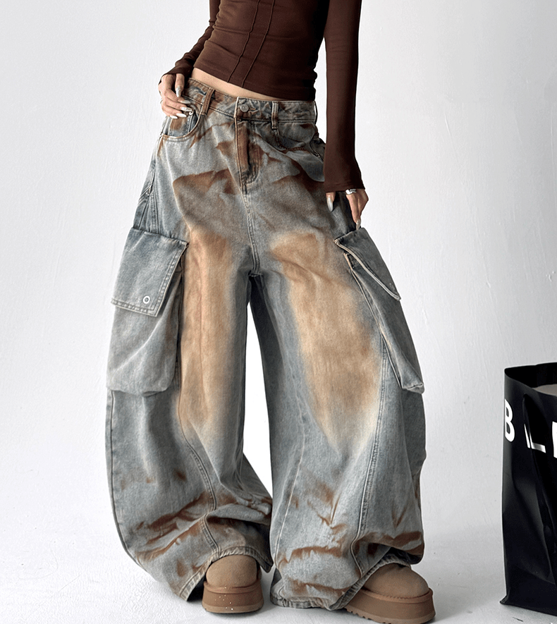 Washed Fleece - Lined Baggy Jeans - COPPING THREADS - CT Select