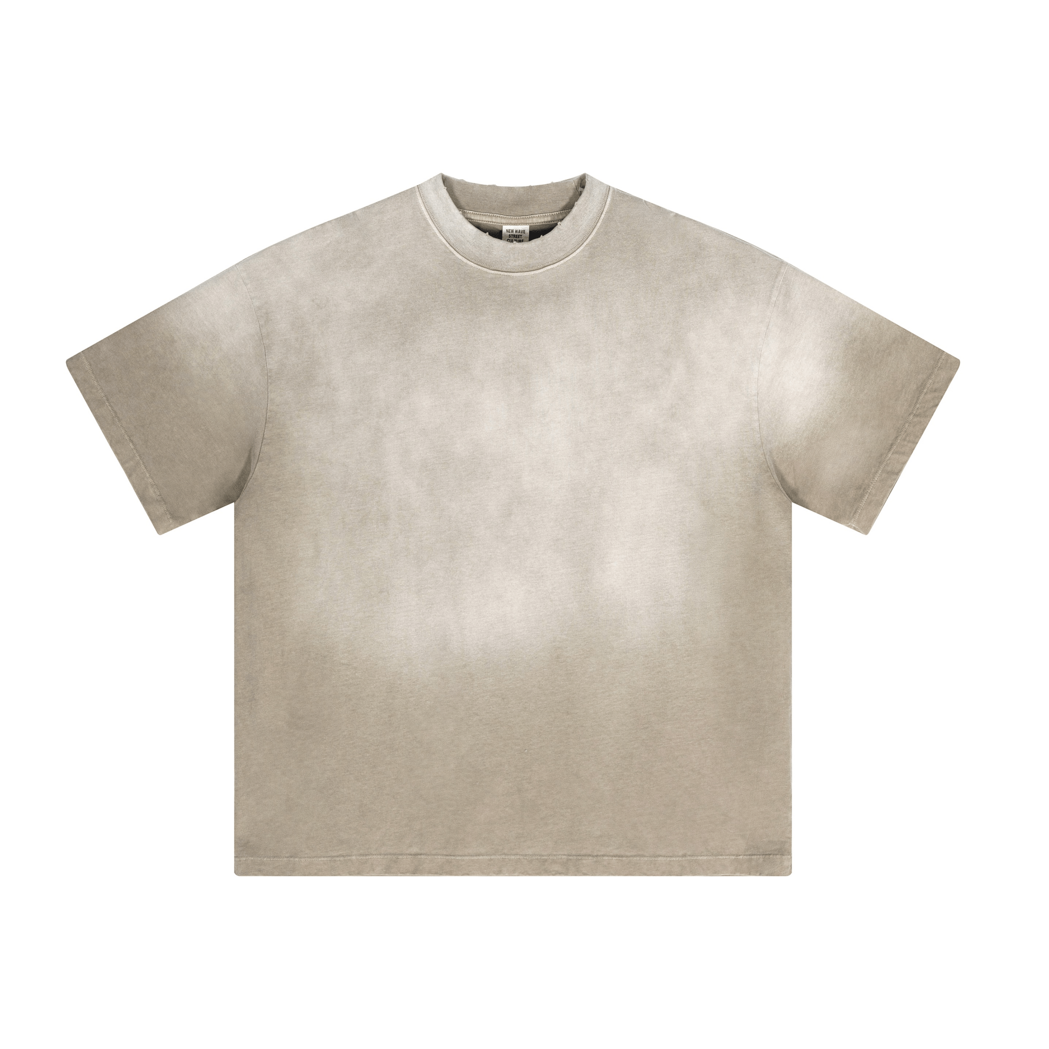 Washed Gradient Distressed Oversized Tee - COPPING THREADS - CT Basics
