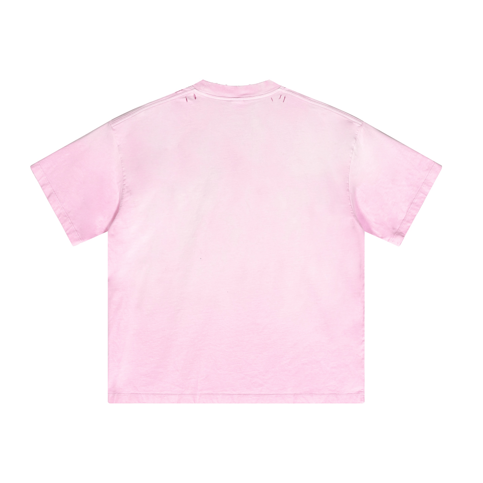 Washed Gradient Distressed Oversized Tee - COPPING THREADS - CT Basics