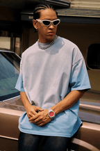 Washed Gradient Distressed Oversized Tee - COPPING THREADS - CT Basics