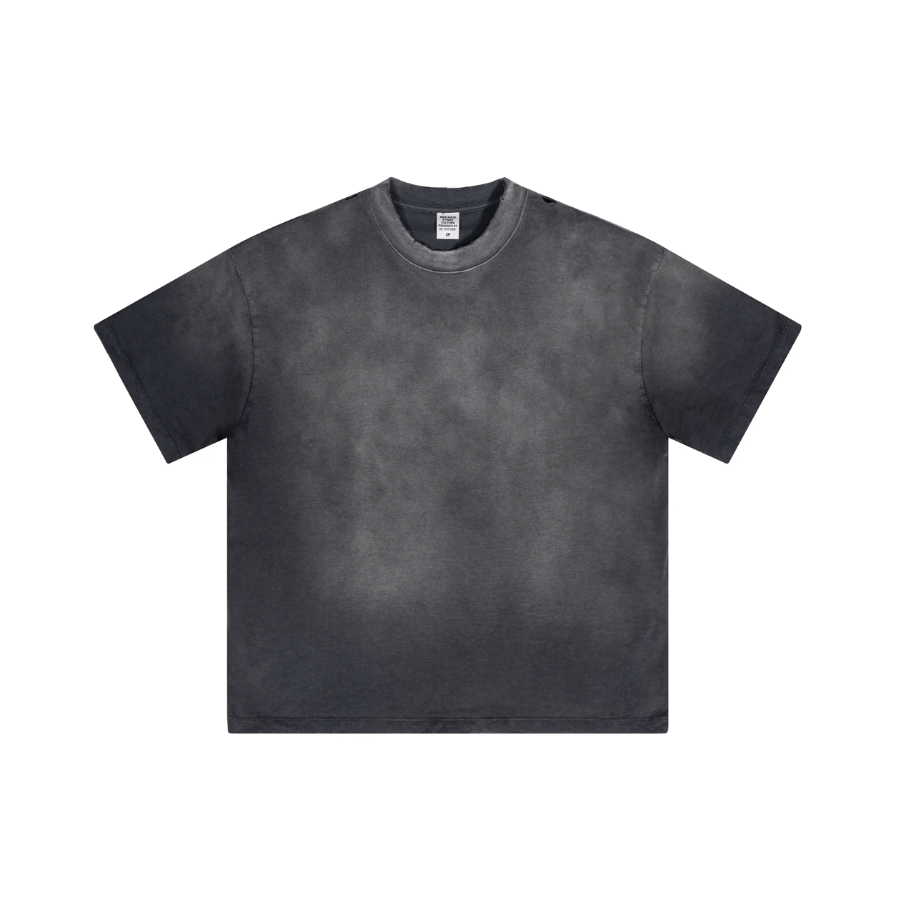 Washed Gradient Distressed Oversized Tee - COPPING THREADS - CT Basics
