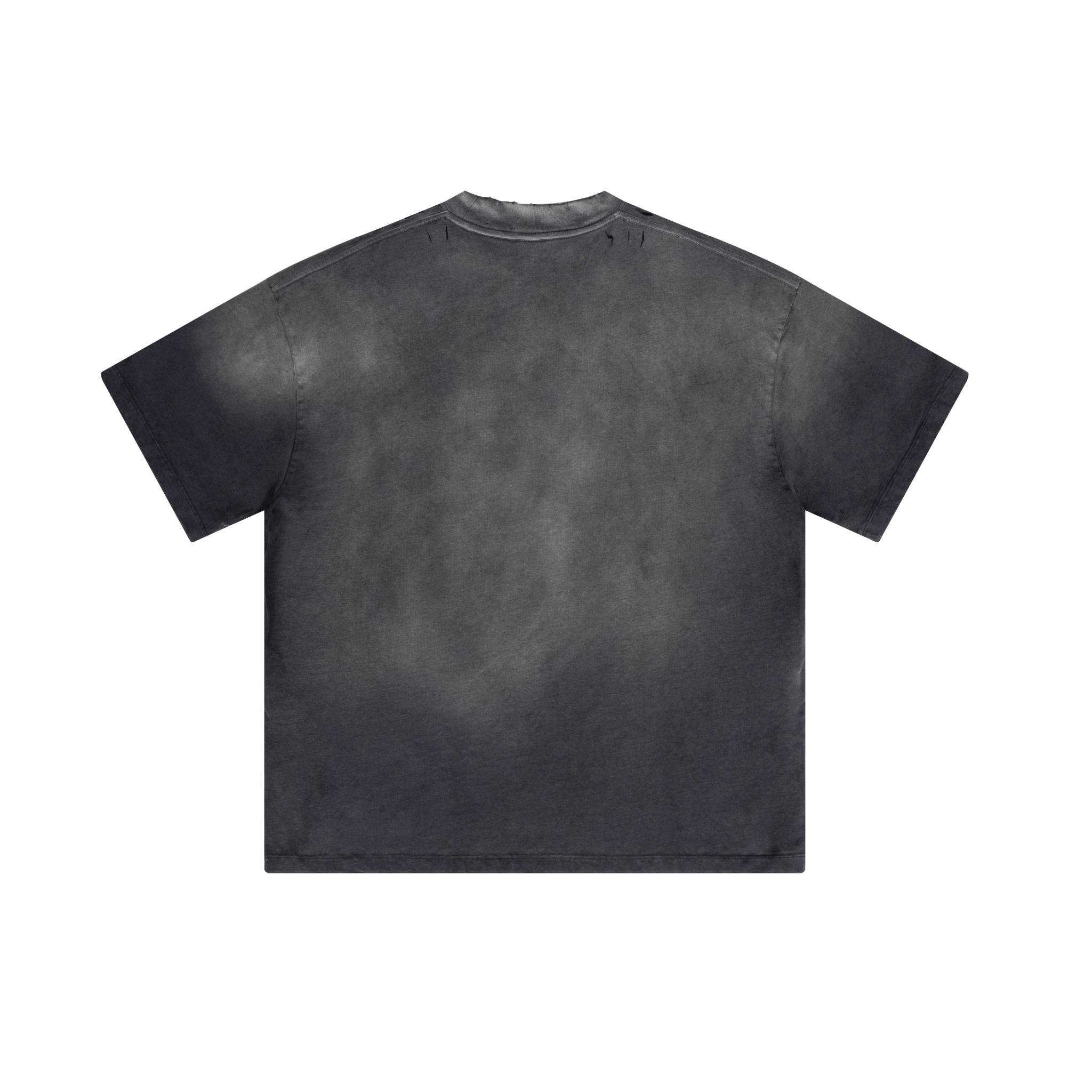 Washed Gradient Distressed Oversized Tee - COPPING THREADS - CT Basics