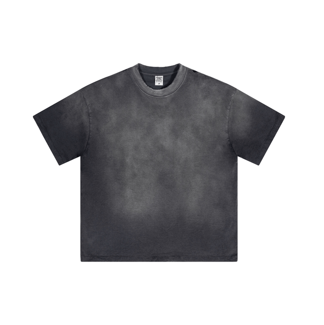 Washed Gradient Distressed Oversized Tee - COPPING THREADS - CT Basics Hover Image