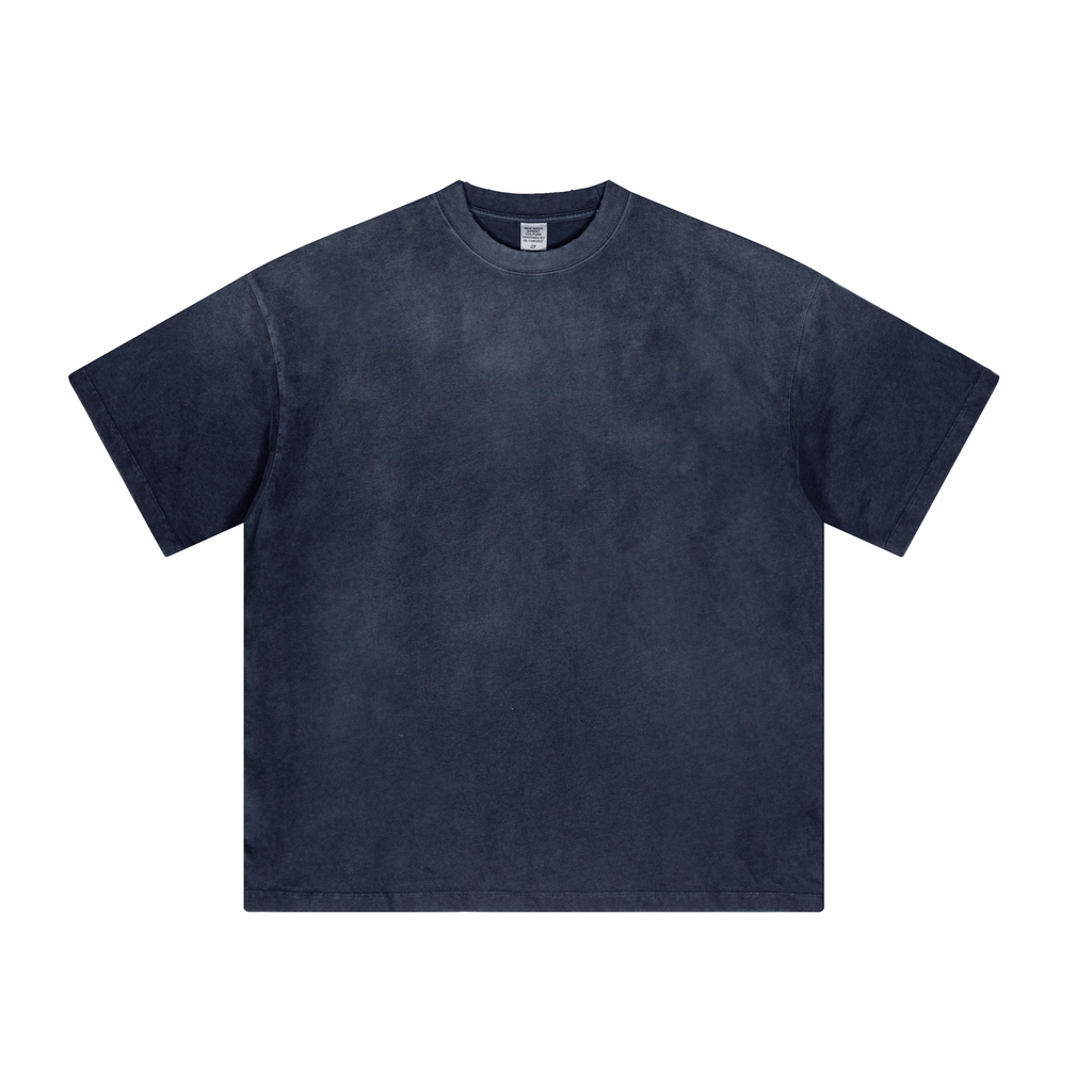 Washed Gradient Distressed Oversized Tee - COPPING THREADS - CT Basics