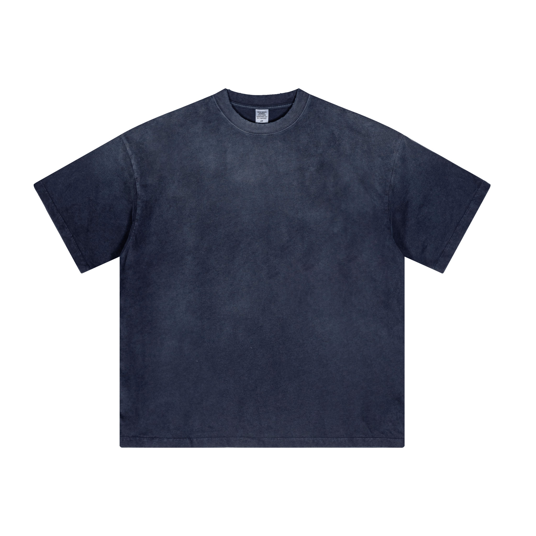 Washed Gradient Distressed Oversized Tee - COPPING THREADS - CT Basics