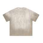 Washed Gradient Distressed Oversized Tee - COPPING THREADS - CT Basics
