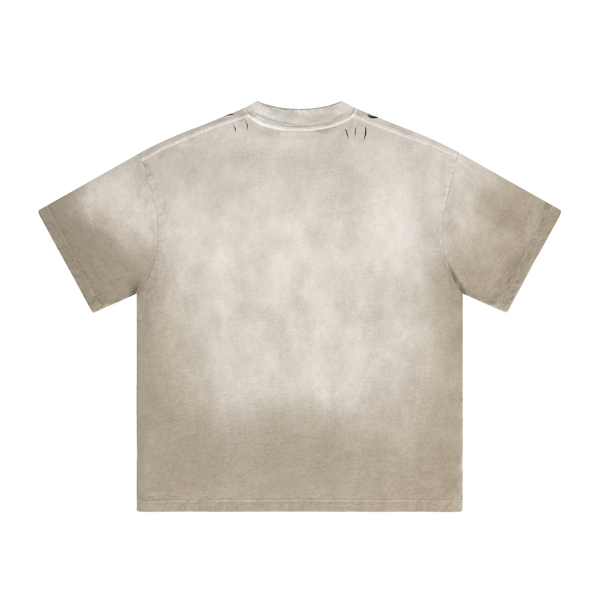Washed Gradient Distressed Oversized Tee - COPPING THREADS - CT Basics