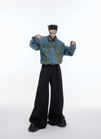 Washed Spray - Paint Gradient Denim Jacket - COPPING THREADS - ArguE CulturE