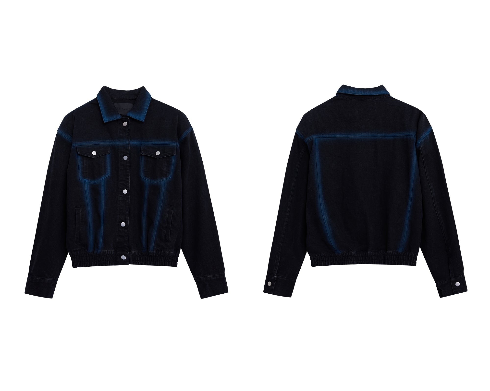 Washed Spray - Paint Gradient Denim Jacket - COPPING THREADS - ArguE CulturE