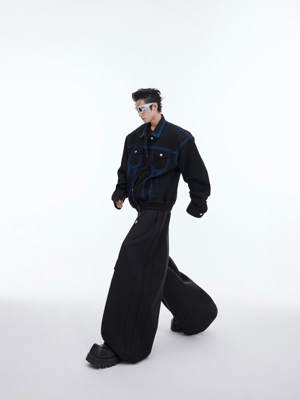 Washed Spray - Paint Gradient Denim Jacket - COPPING THREADS - ArguE CulturE