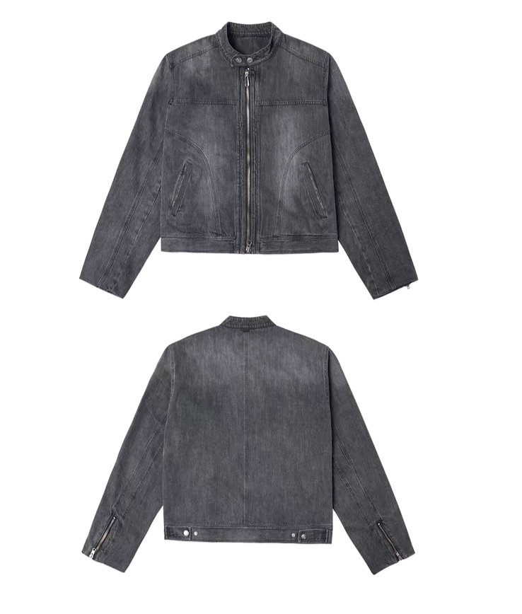Washed Vintage Heavyweight Denim Jacket - COPPING THREADS - TRECLUB