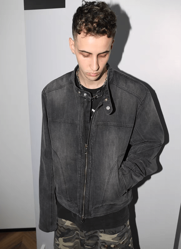 Washed Vintage Heavyweight Denim Jacket - COPPING THREADS - TRECLUB