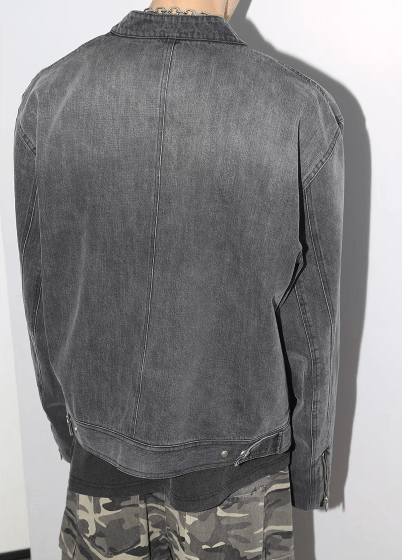 Washed Vintage Heavyweight Denim Jacket - COPPING THREADS - TRECLUB