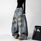 Wasteland - style Distressed Wide - leg Jeans - COPPING THREADS - CT Select