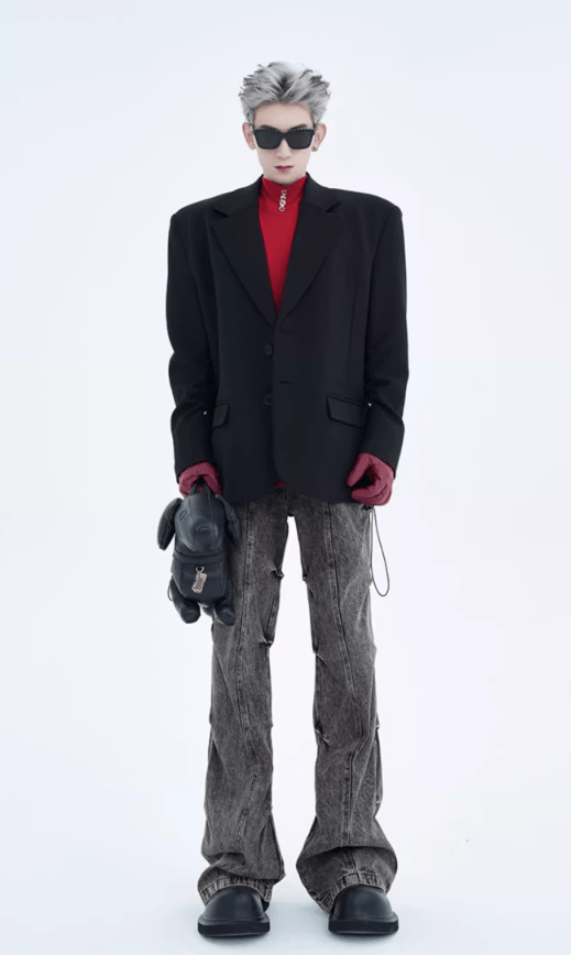 Wasteland style Pleated Denim - COPPING THREADS - CT Select