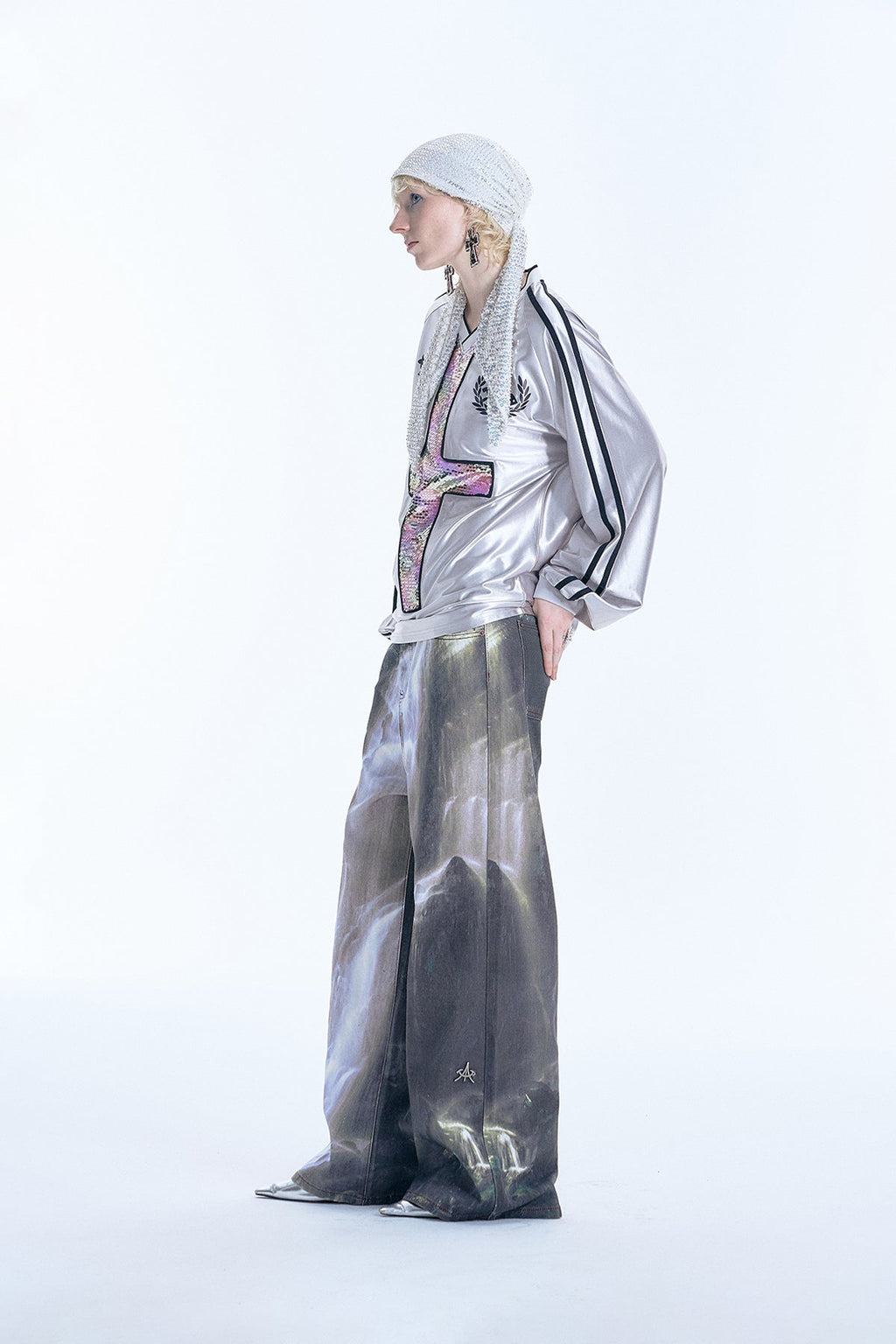 Waterfall Digital Print Baggy Trousers - COPPING THREADS - APRIORITY