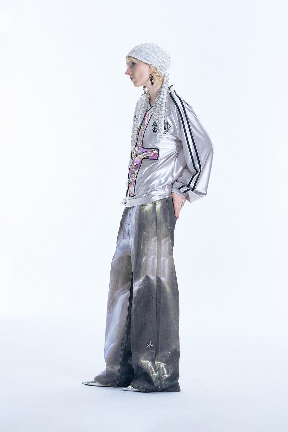 Waterfall Digital Print Baggy Trousers - COPPING THREADS - APRIORITY