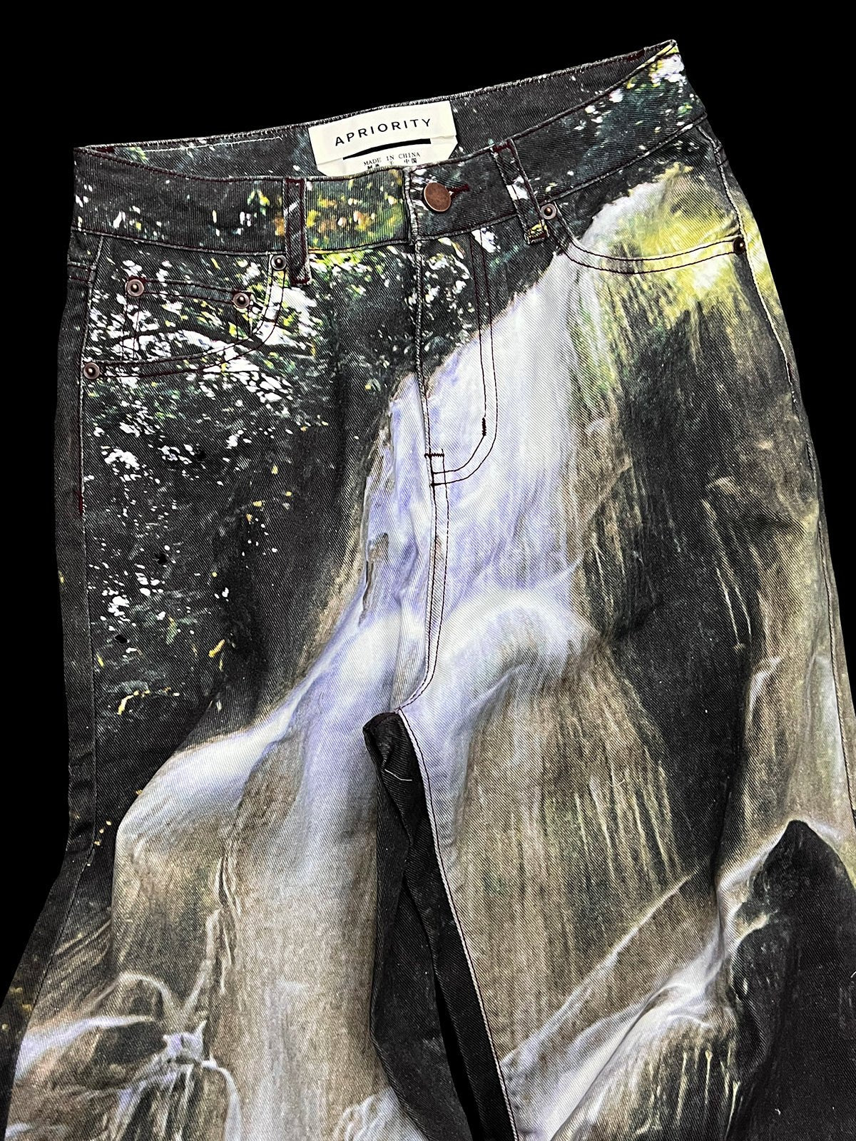 Waterfall Digital Print Baggy Trousers - COPPING THREADS - APRIORITY