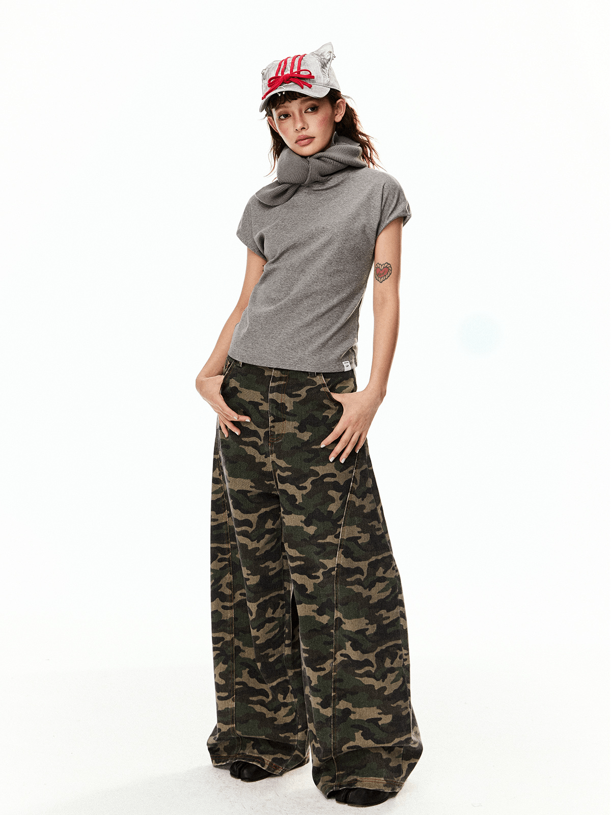 Wide - Leg Camo Blade - Cut Denim - COPPING THREADS - CT Select