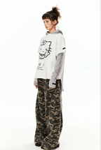 Wide - Leg Camo Blade - Cut Denim - COPPING THREADS - CT Select