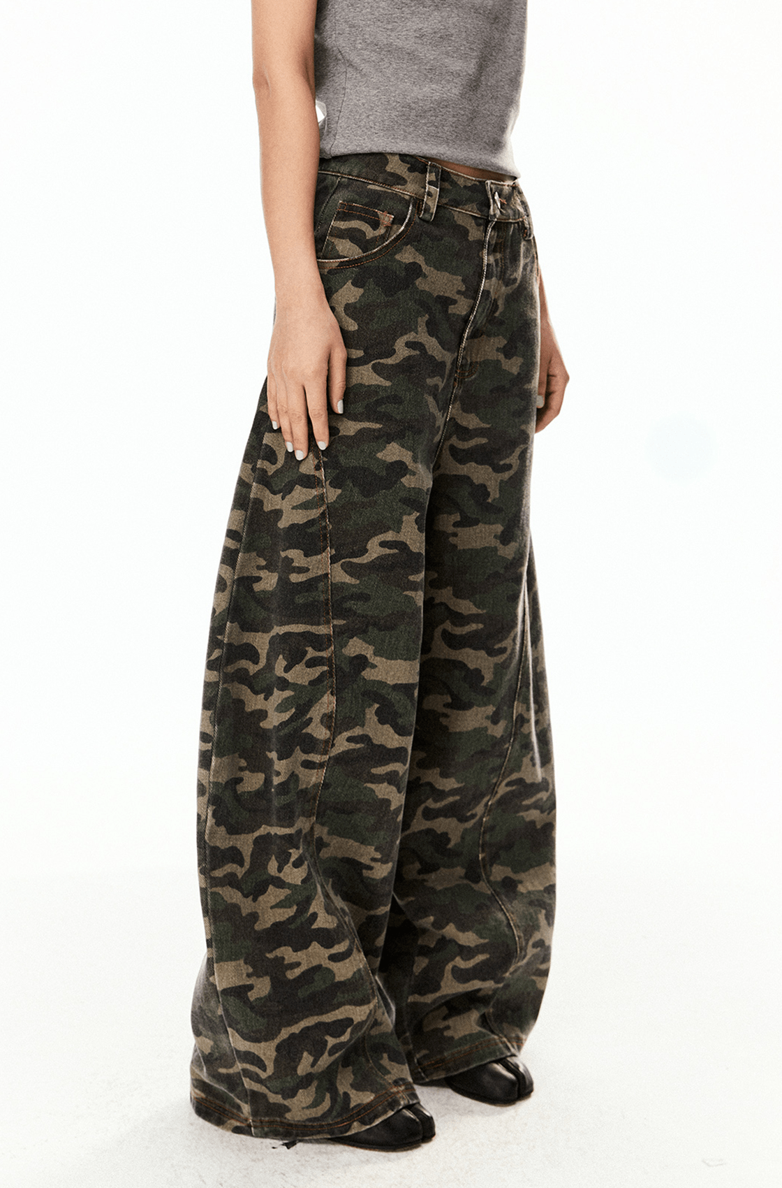 Wide - Leg Camo Blade - Cut Denim - COPPING THREADS - CT Select
