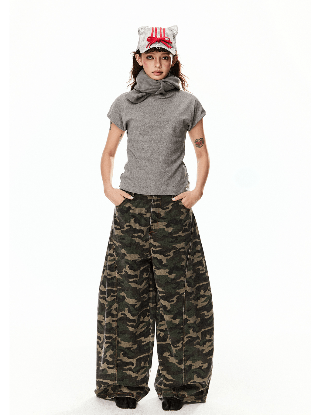 Wide - Leg Camo Blade - Cut Denim - COPPING THREADS - CT Select