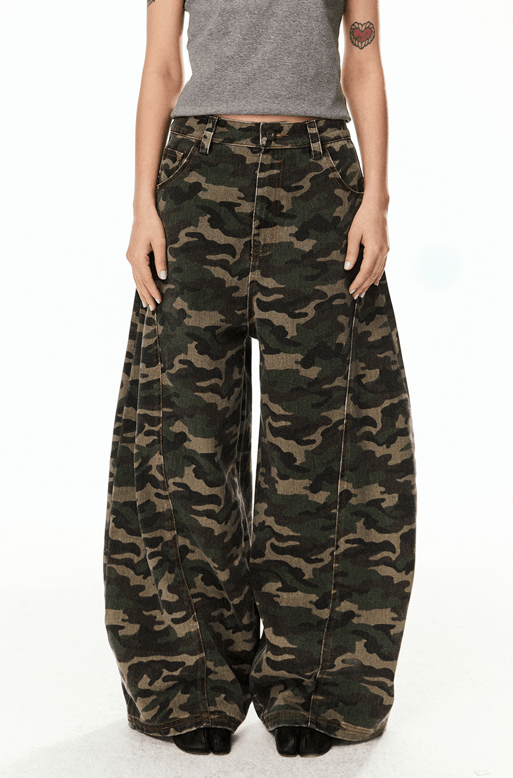 Wide - Leg Camo Blade - Cut Denim - COPPING THREADS - CT Select