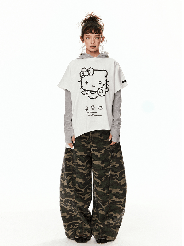Wide - Leg Camo Blade - Cut Denim - COPPING THREADS - CT Select