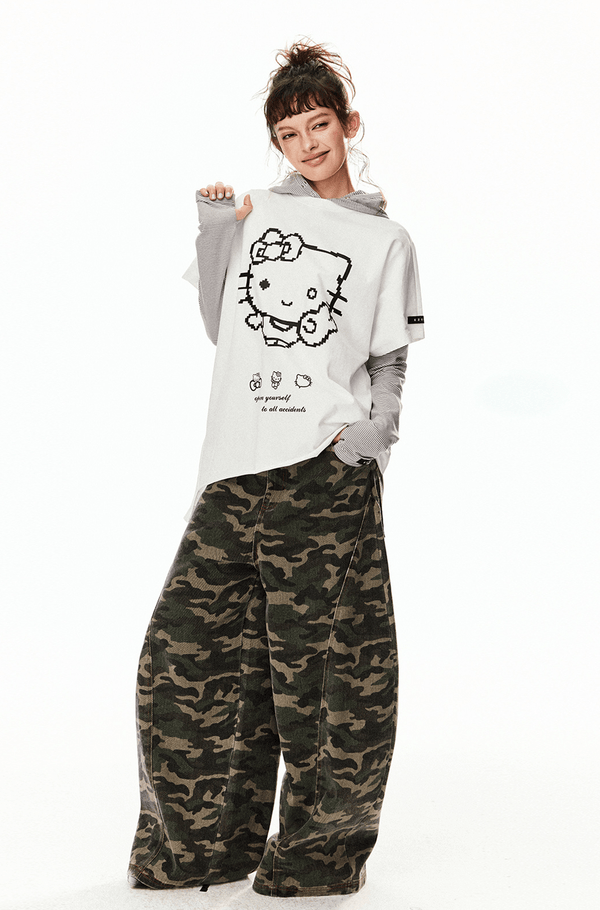 Wide - Leg Camo Blade - Cut Denim - COPPING THREADS - CT Select
