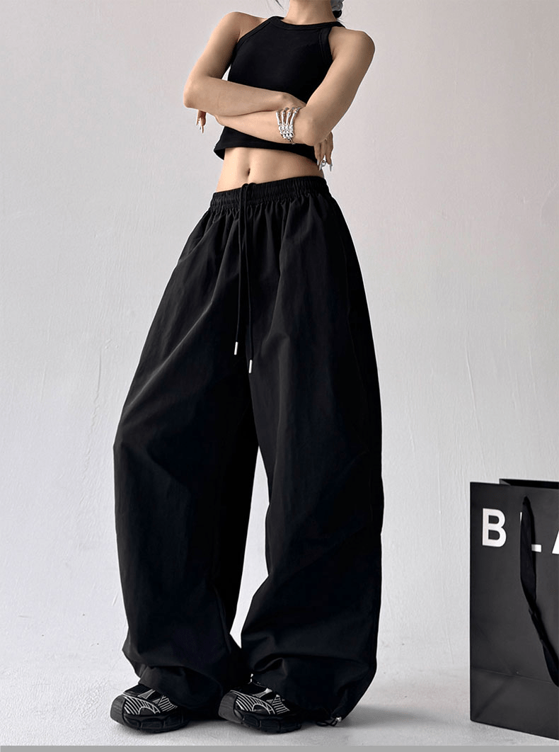 Wide - Leg Drawstring Cargo Trousers - COPPING THREADS - CT Select