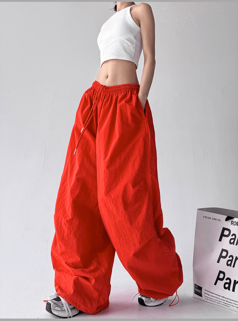 Wide - Leg Drawstring Cargo Trousers - COPPING THREADS - CT Select