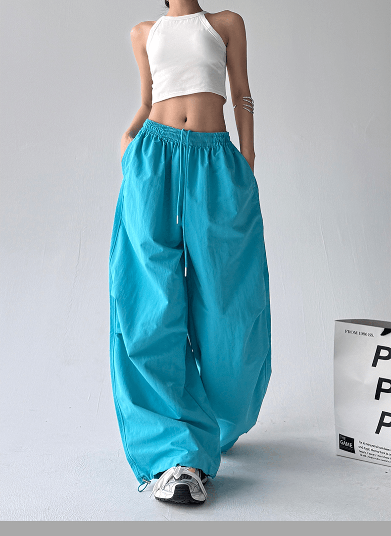Wide - Leg Drawstring Cargo Trousers - COPPING THREADS - CT Select