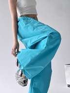 Wide - Leg Drawstring Cargo Trousers - COPPING THREADS - CT Select