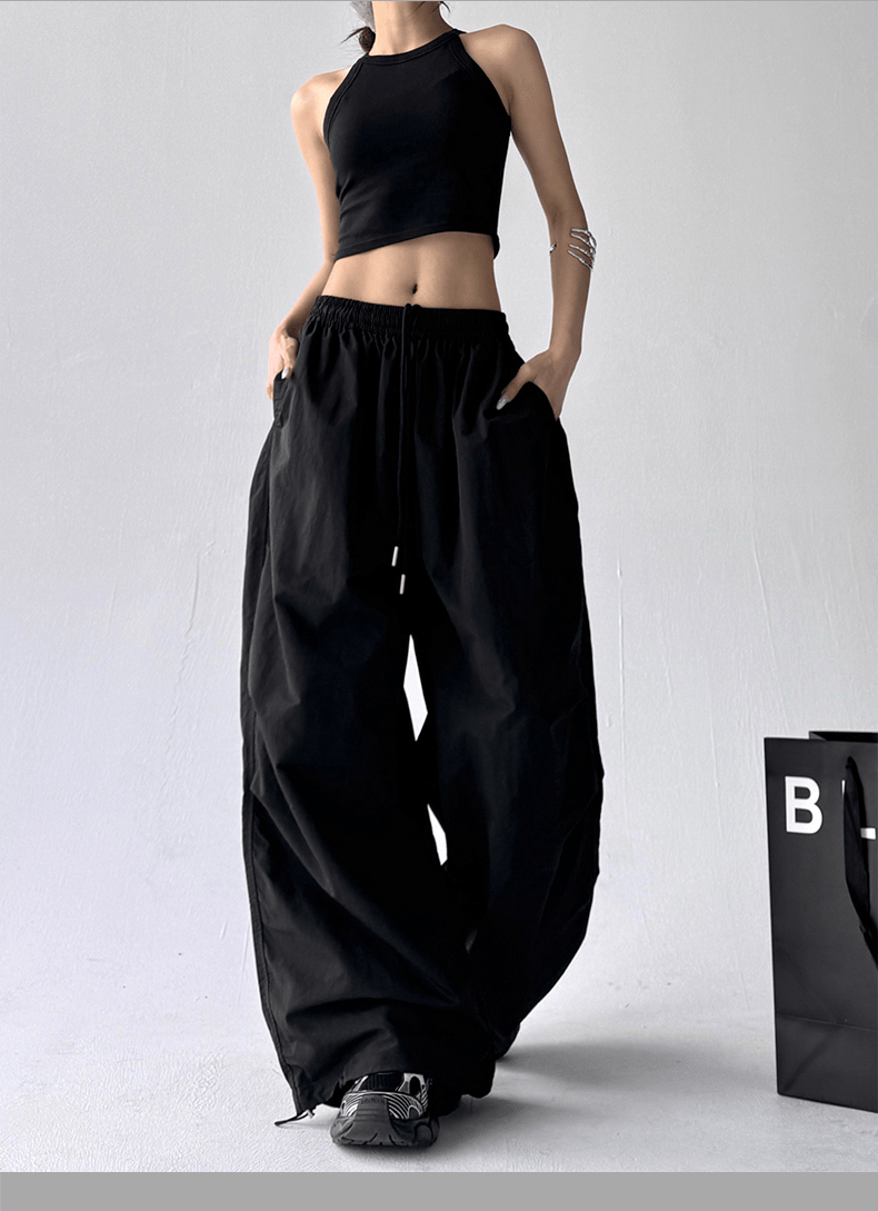 Wide - Leg Drawstring Cargo Trousers - COPPING THREADS - CT Select