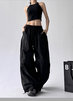 Wide - Leg Drawstring Cargo Trousers - COPPING THREADS - CT Select