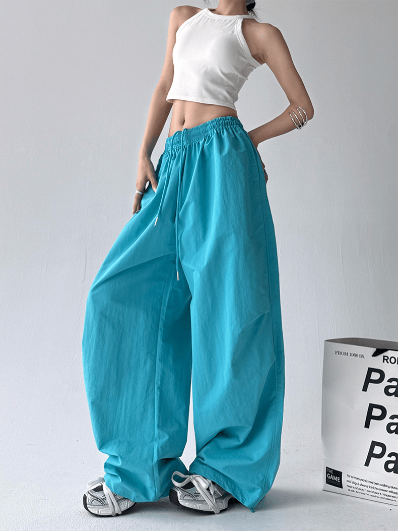 Wide - Leg Drawstring Cargo Trousers - COPPING THREADS - CT Select