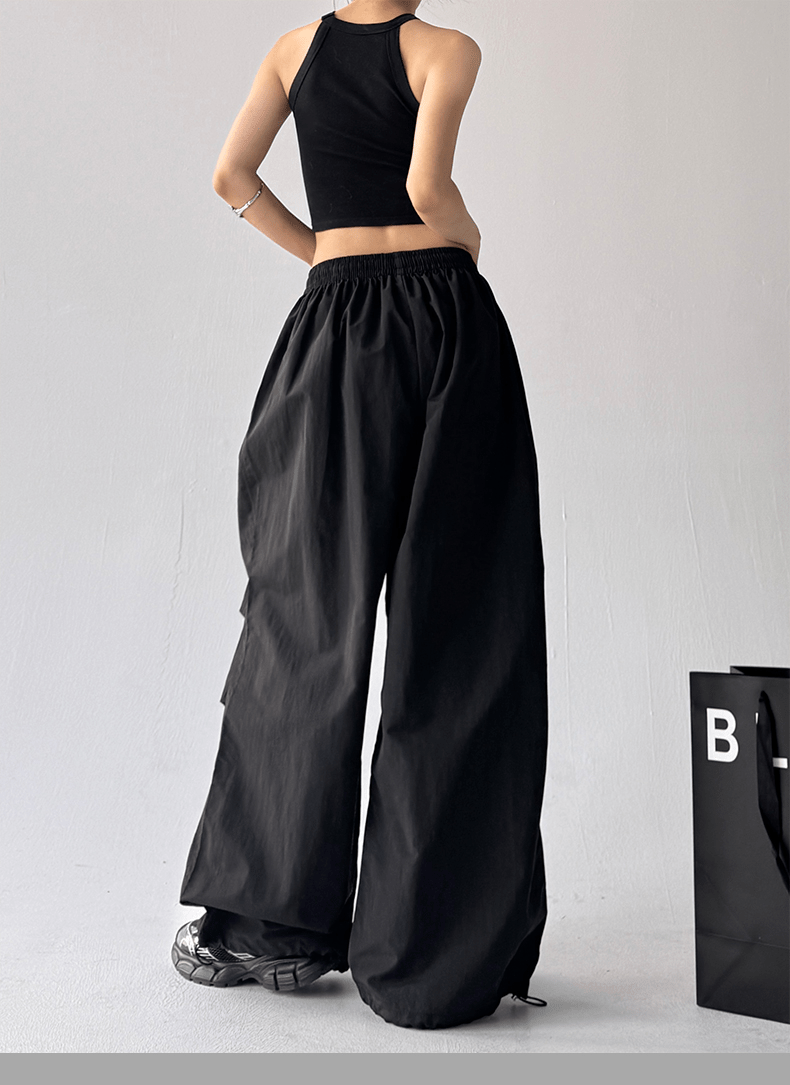 Wide - Leg Drawstring Cargo Trousers - COPPING THREADS - CT Select