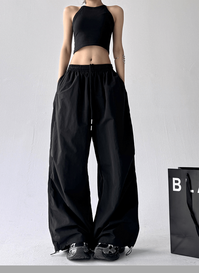 Wide - Leg Drawstring Cargo Trousers - COPPING THREADS - CT Select