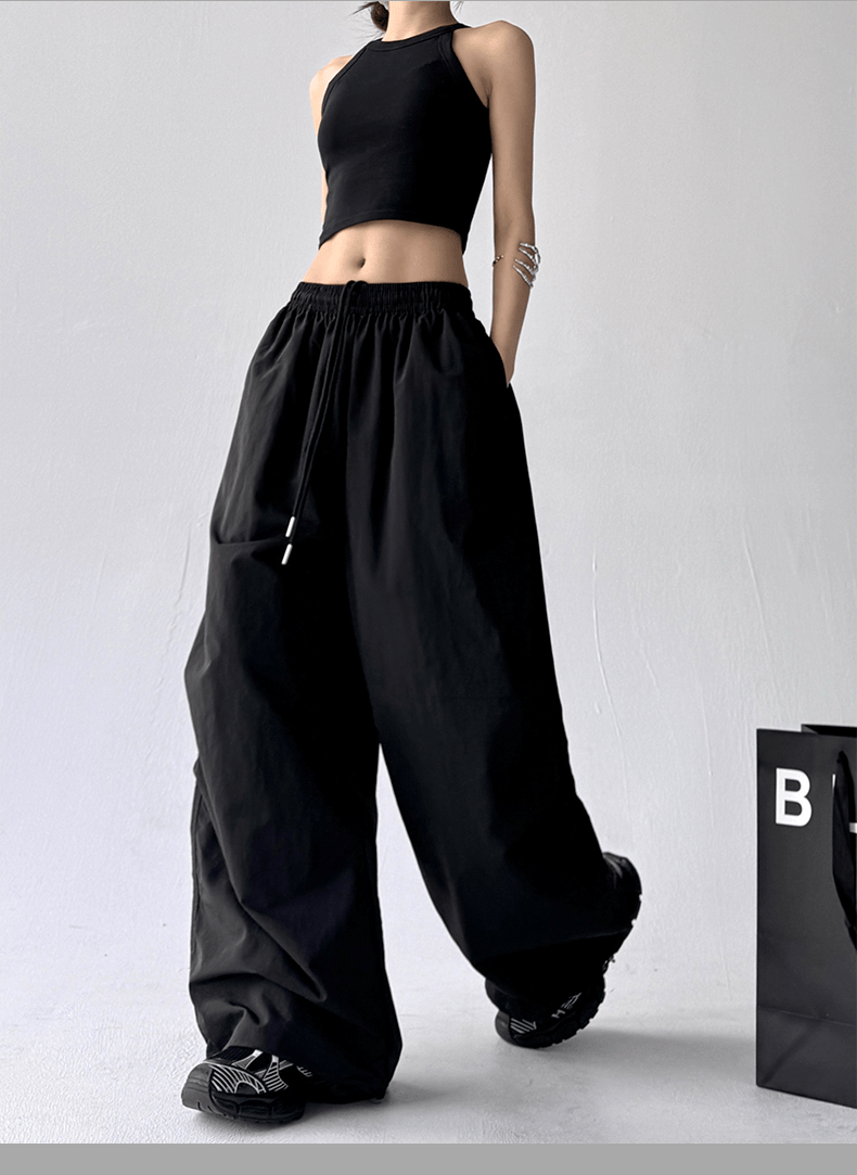 Wide - Leg Drawstring Cargo Trousers - COPPING THREADS - CT Select
