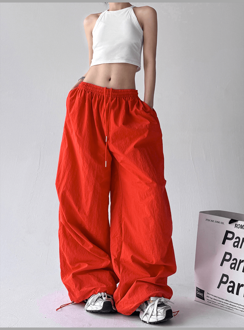 Wide - Leg Drawstring Cargo Trousers - COPPING THREADS - CT Select