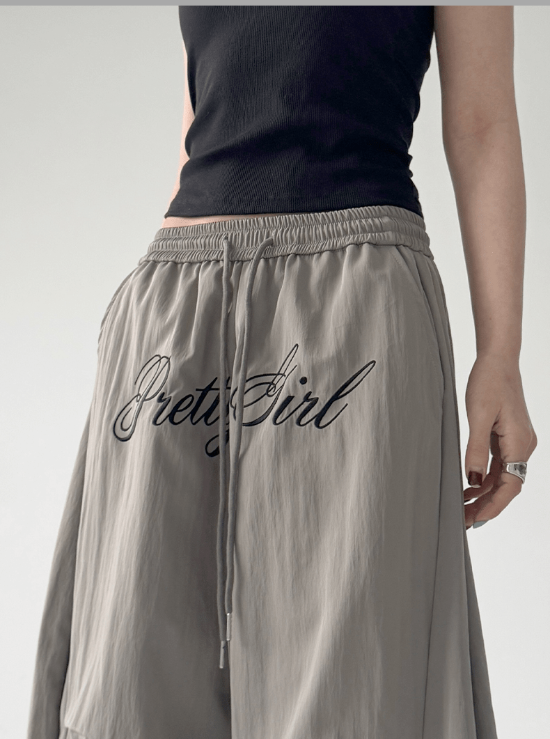 Wide - Leg Letter - Embroidered Paratrooper Pants - COPPING THREADS - CT Select