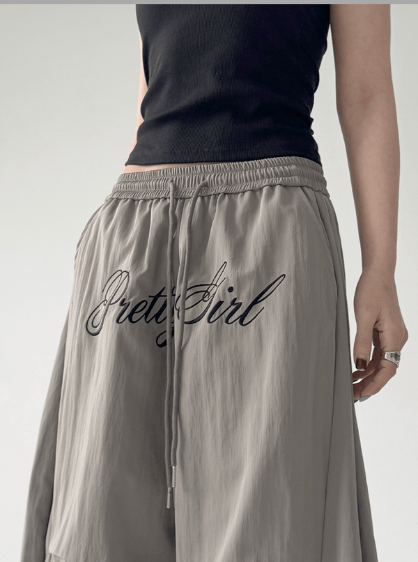 Wide - Leg Letter - Embroidered Paratrooper Pants - COPPING THREADS - CT Select