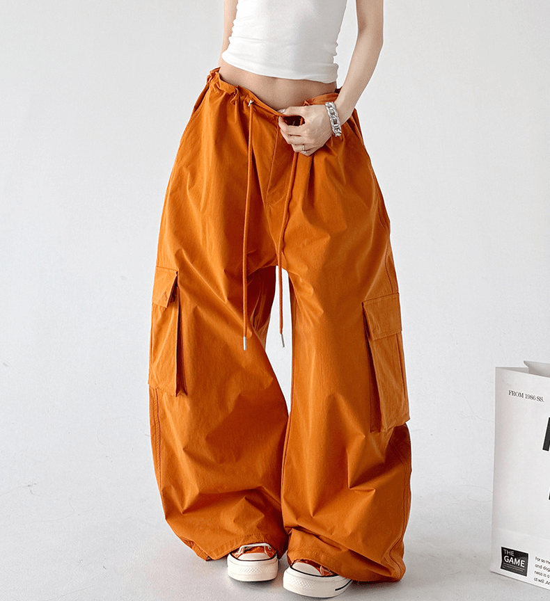 Wide - Leg Parachute Cargo Pants - CT811 - COPPING THREADS - CT Select